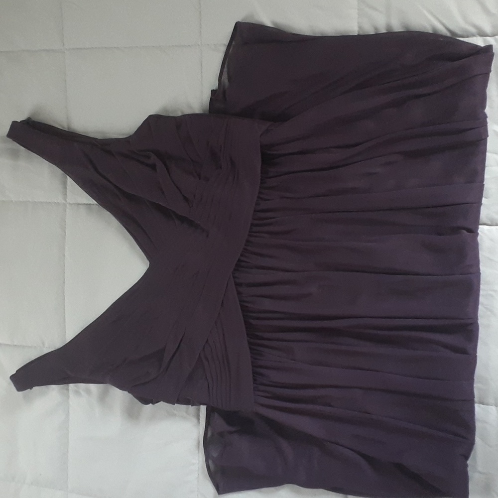 David's Bridal Plum Dress